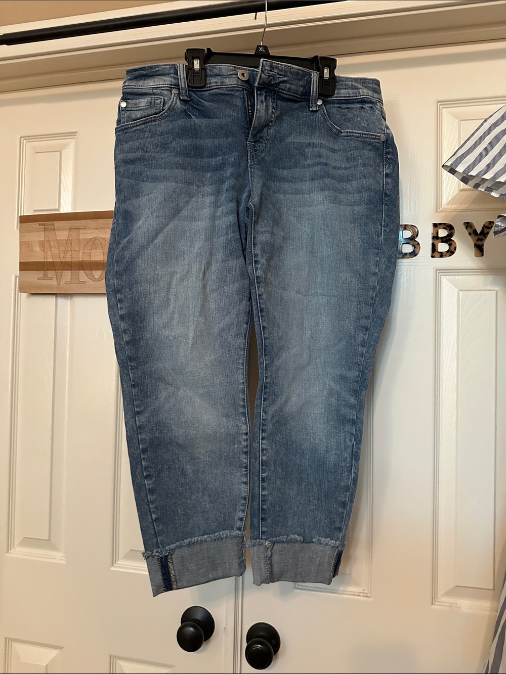 torrid Light Blue Cropped High-Rise Jeans